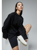 Horned Sleeve Design Long Sleeve Sweatshirt - COPPING THREADS - CT Select