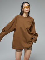 Horned Sleeve Design Long Sleeve Sweatshirt - COPPING THREADS - CT Select