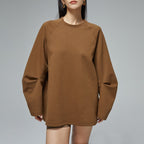 Horned Sleeve Design Long Sleeve Sweatshirt - COPPING THREADS - CT Select