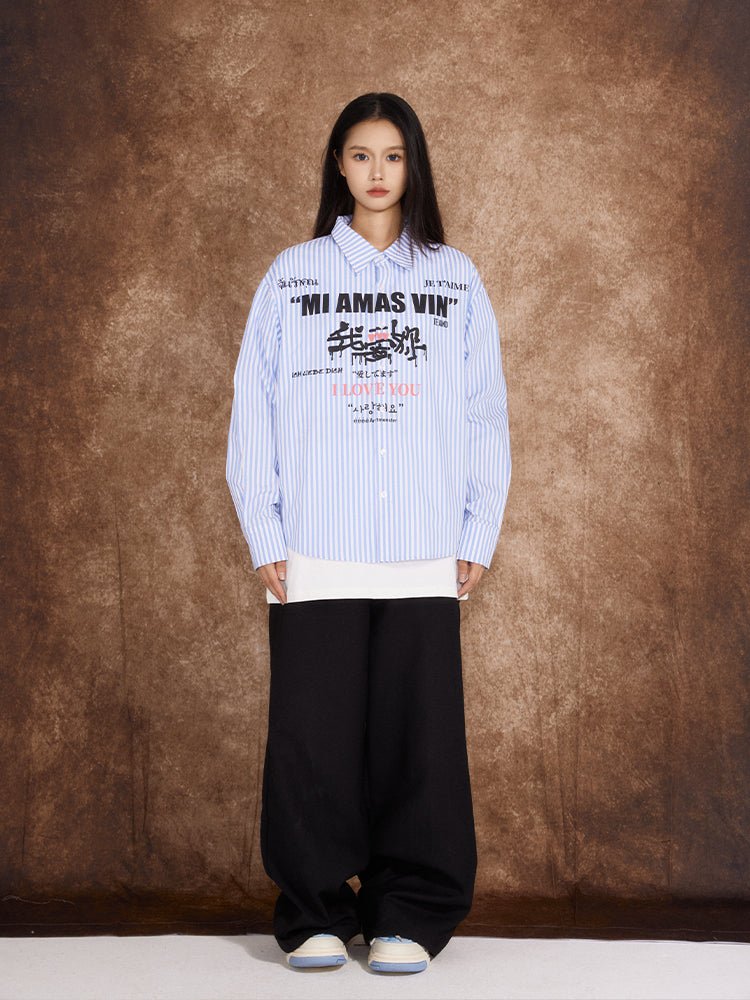 Langarmshirt mit „I Love You“-Sprachdruck Zweitbild