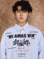 'I Love You' Language Print Long Sleeve Shirt - COPPING THREADS - ARTMONSTER