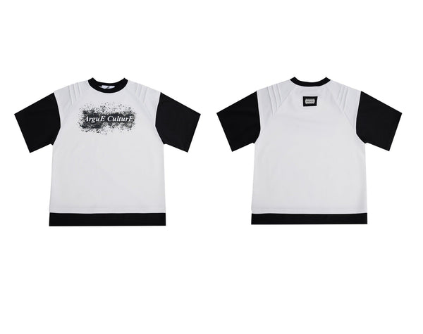 Ink - Splatter Print Deconstructed Mock Two - Piece Tee - COPPING THREADS - ArguE CulturE