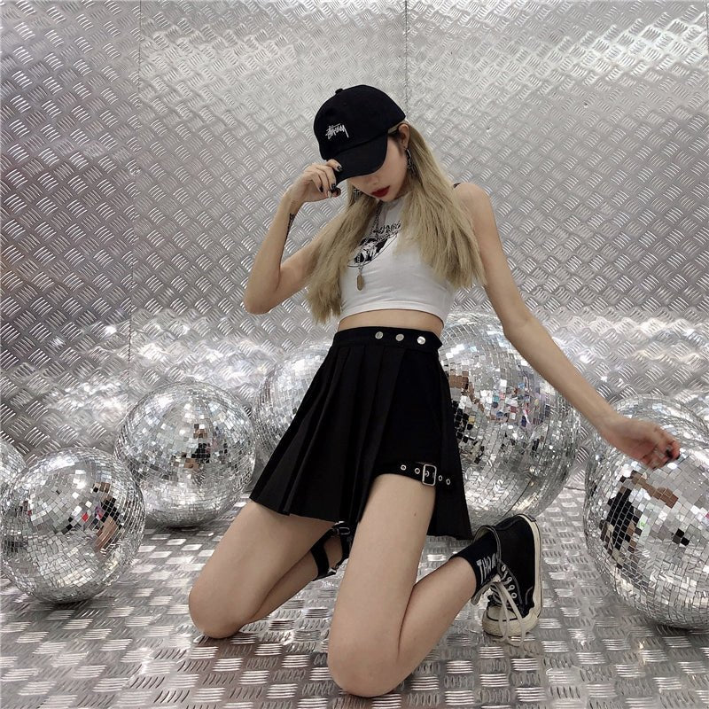 Irregular Pleated Mini Skirt - COPPING THREADS - CT Select