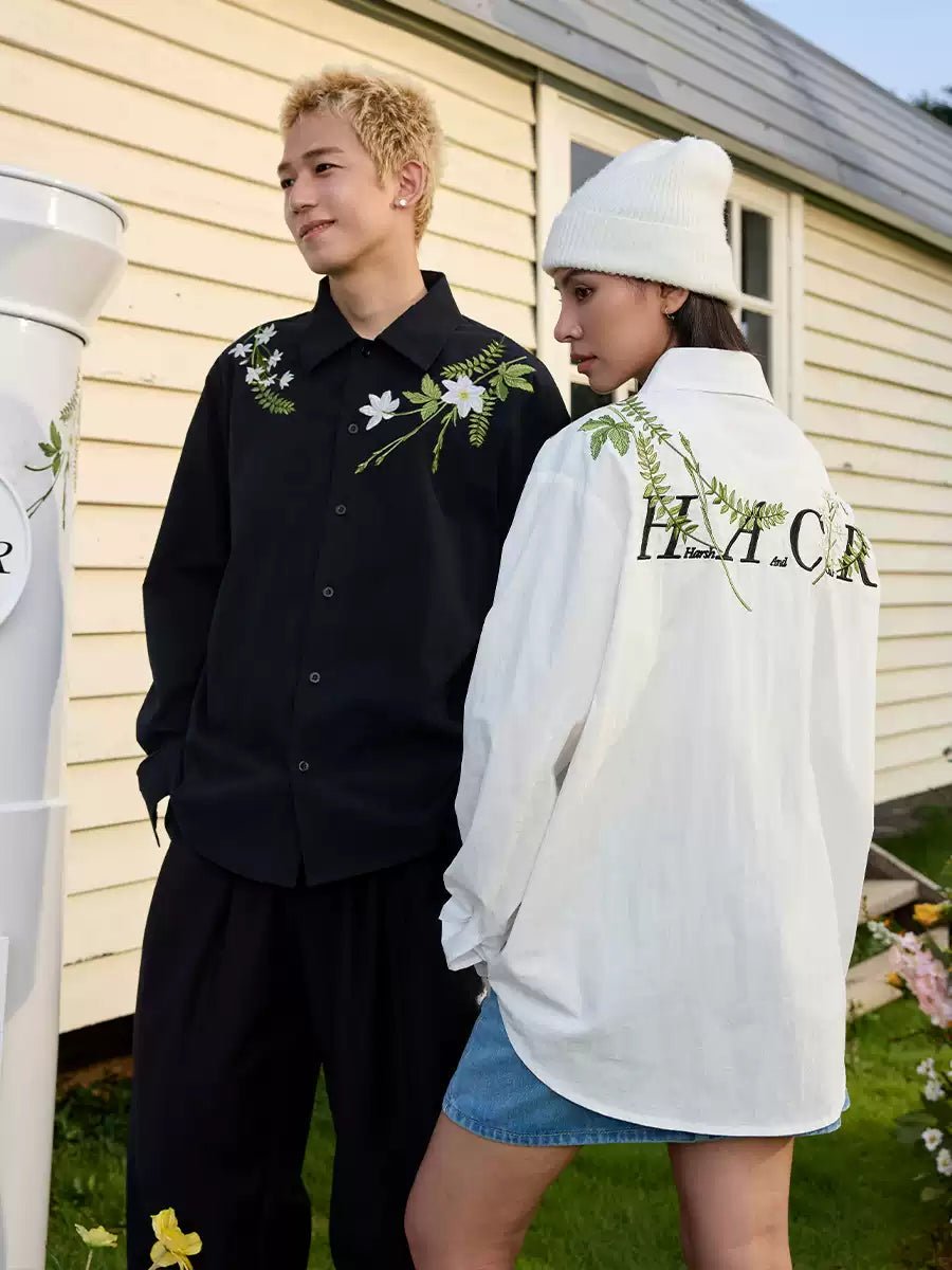 Ivy Floral Embroidery Long Sleeve Shirt - COPPING THREADS - Harsh and Cruel Hauptbild