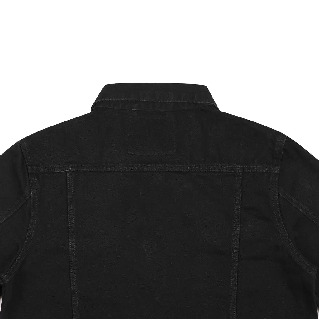 IDLT denim jacket, black back yoke.