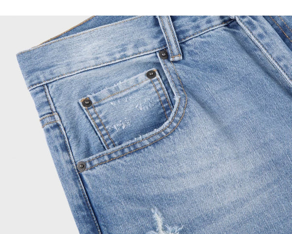 IDLT jeans, light blue coin pocket.