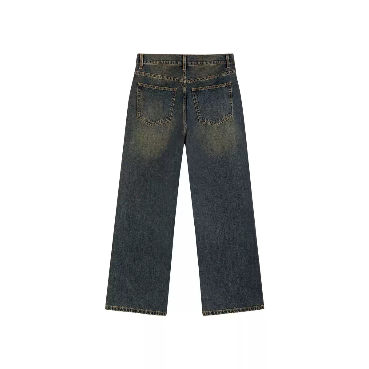 IDLT jeans, dark washed back.