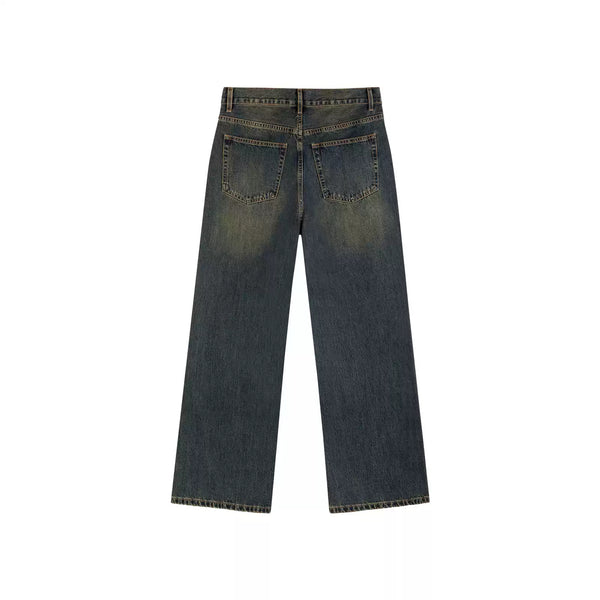 IDLT jeans, dark washed back.