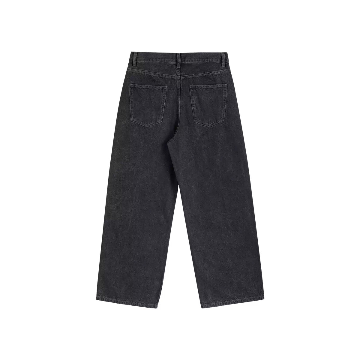 IDLT jeans, washed black back.