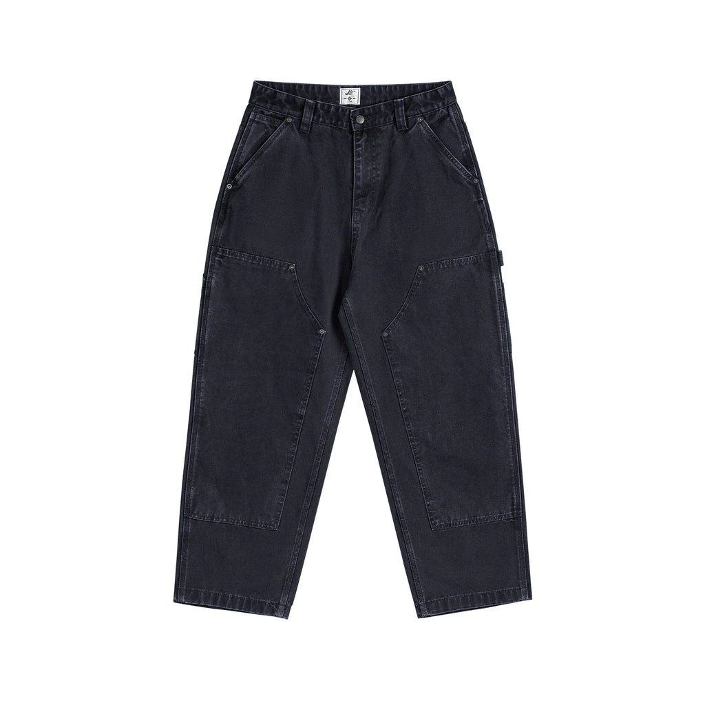 Charcoal pants, front view (JH27).