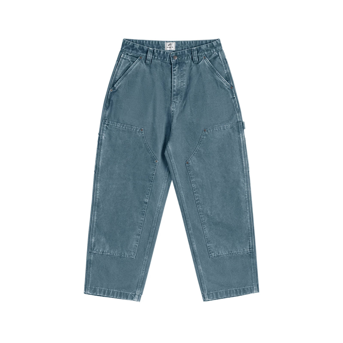 Teal pants, front view (JH27).