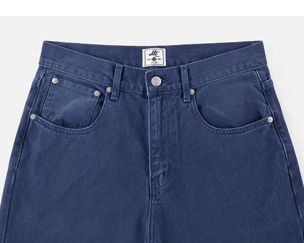 IDLT jeans, blue waistband and pockets.