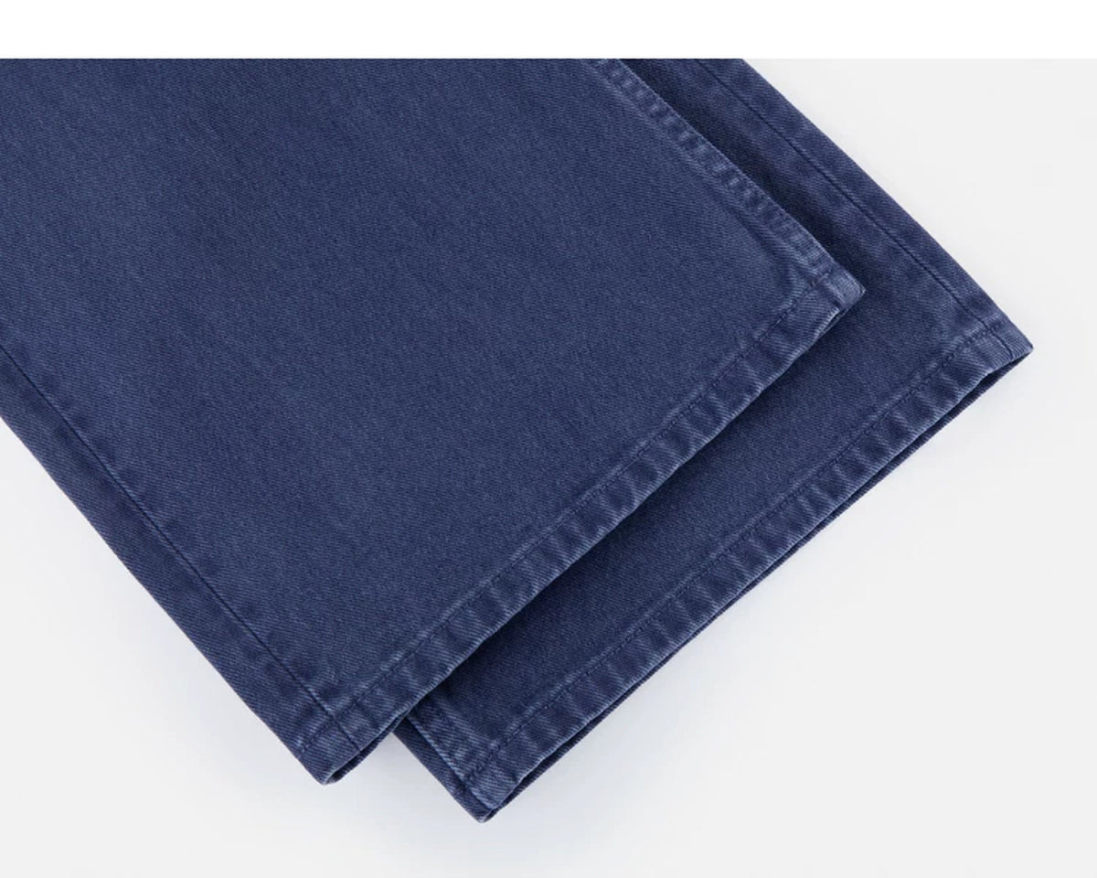 IDLT jeans, blue leg hems.