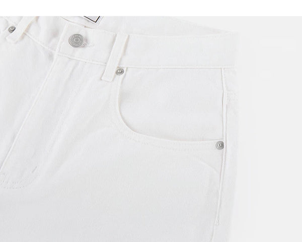IDLT jeans, white side pocket.