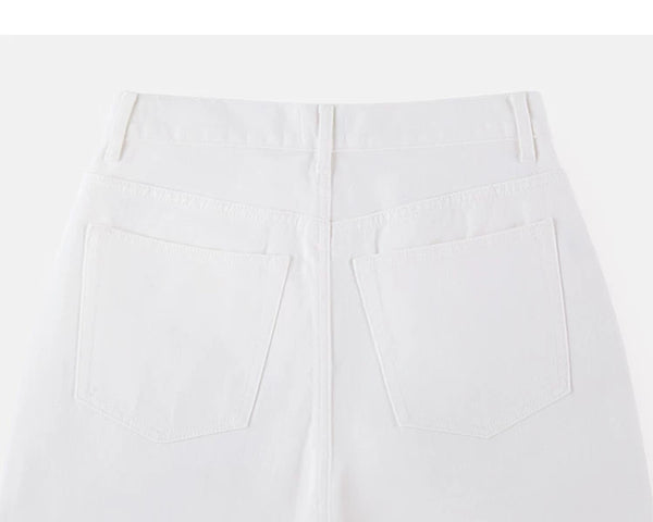 IDLT jeans, white back waistband and pockets.