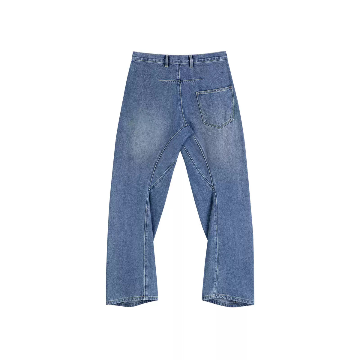 IDLT jeans, washed blue back.