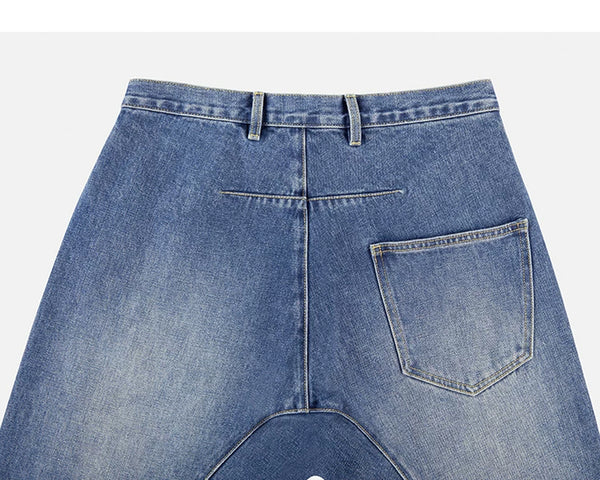 IDLT jeans, washed blue back waistband.