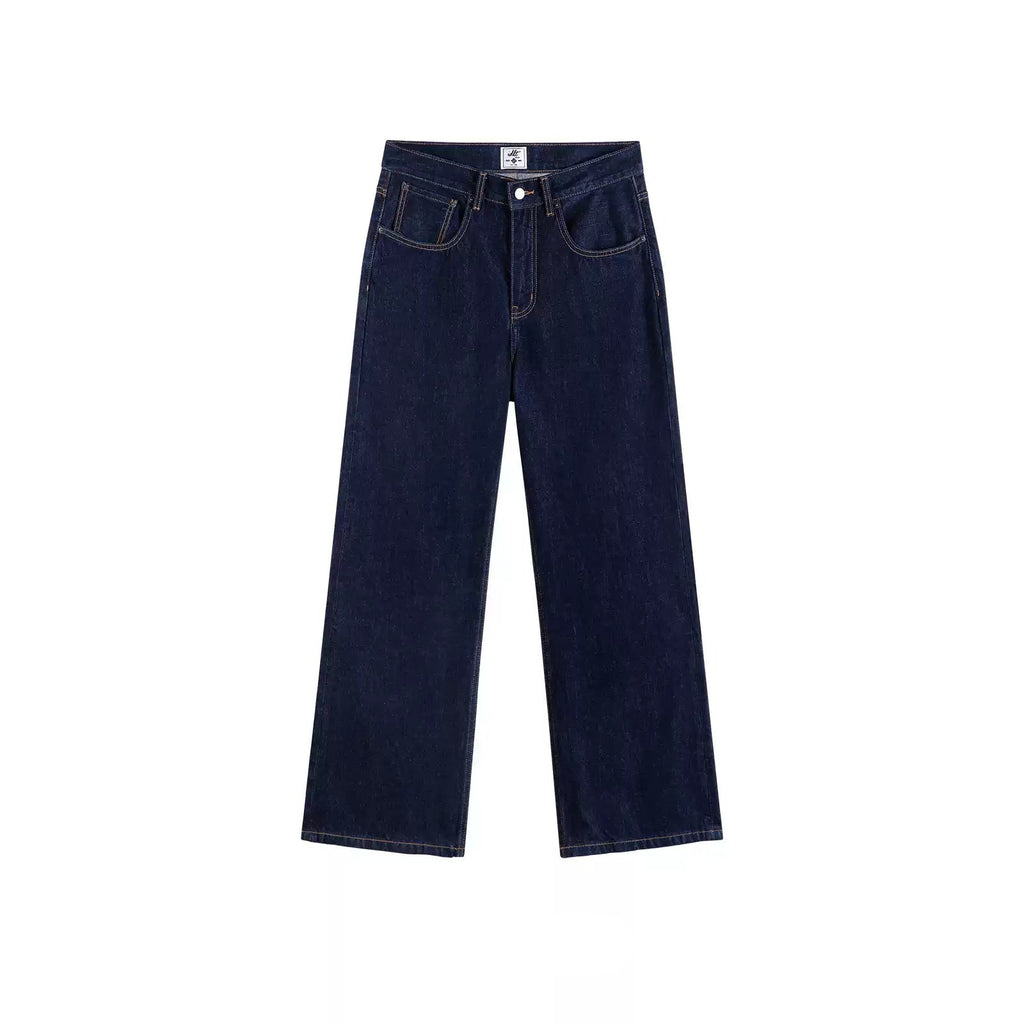 IDLT jeans, dark blue front.