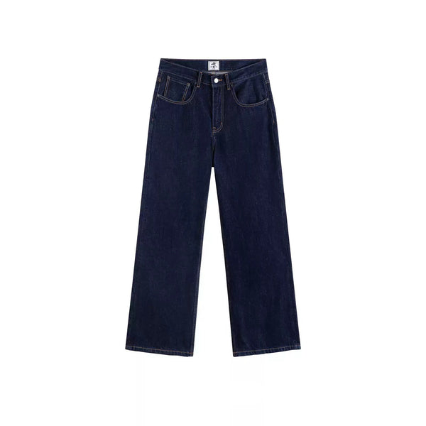 IDLT jeans, dark blue front.