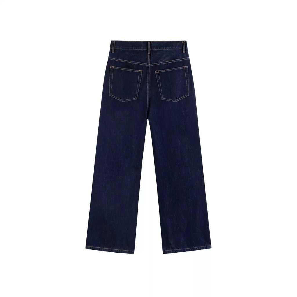 IDLT jeans, dark blue back.
