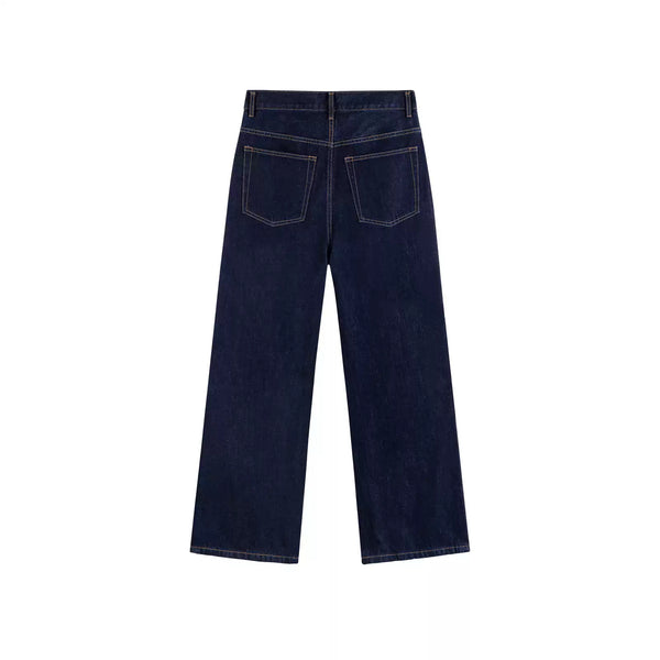 IDLT jeans, dark blue back.