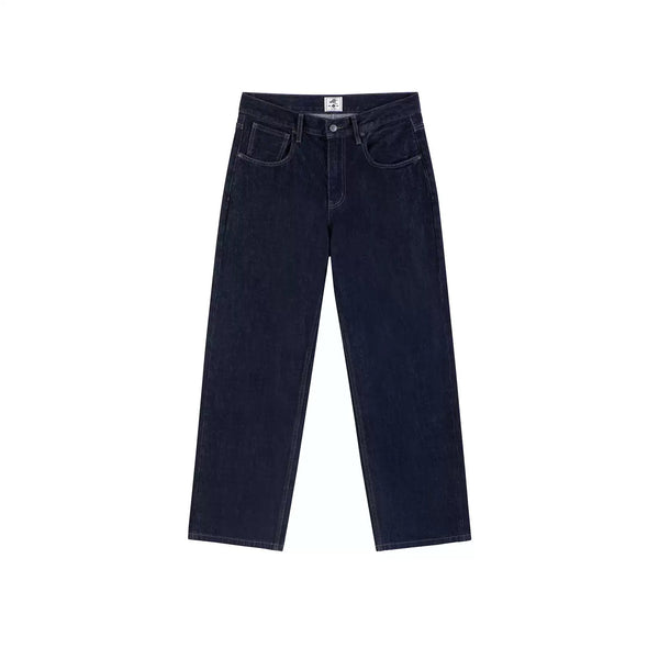 IDLT jeans, dark blue front.