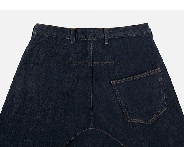IDLT jeans, dark blue back waistband.