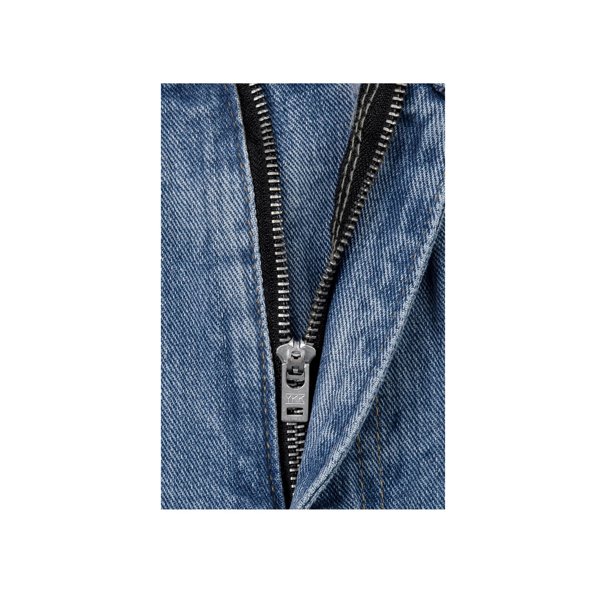 IDLT jeans, washed blue zip fly.