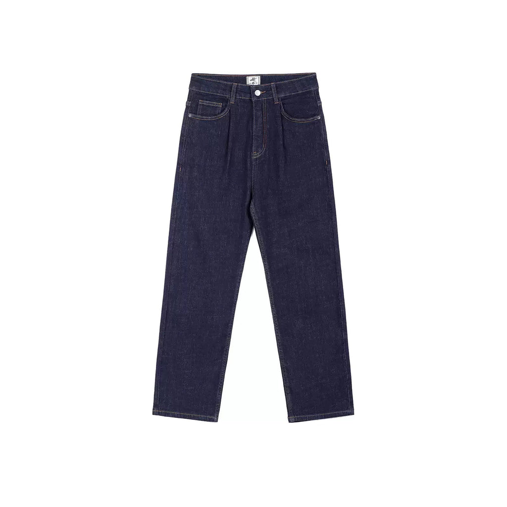 IDLT jeans, dark blue front.