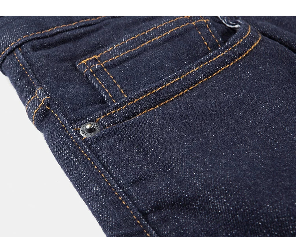 IDLT jeans, dark blue coin pocket.