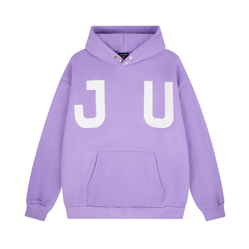 JUNI Plush Letter Puff Print Hoodie - COPPING THREADS - CT Select
