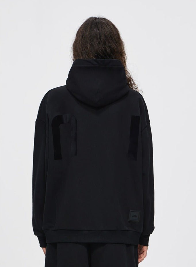 JUNI Plush Letter Puff Print Hoodie - COPPING THREADS - CT Select