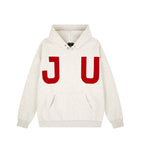 JUNI Plush Letter Puff Print Hoodie - COPPING THREADS - CT Select