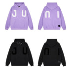 JUNI Plush Letter Puff Print Hoodie - COPPING THREADS - CT Select