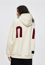 JUNI Plush Letter Puff Print Hoodie - COPPING THREADS - CT Select
