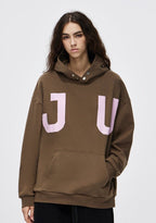 JUNI Plush Letter Puff Print Hoodie - COPPING THREADS - CT Select