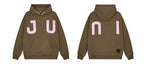 JUNI Plush Letter Puff Print Hoodie - COPPING THREADS - CT Select
