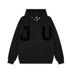 JUNI Plush Letter Puff Print Hoodie - COPPING THREADS - CT Select