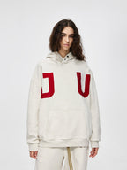 JUNI Plush Letter Puff Print Hoodie - COPPING THREADS - CT Select