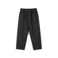 IDLT elastic waist trousers, black front laid flat.