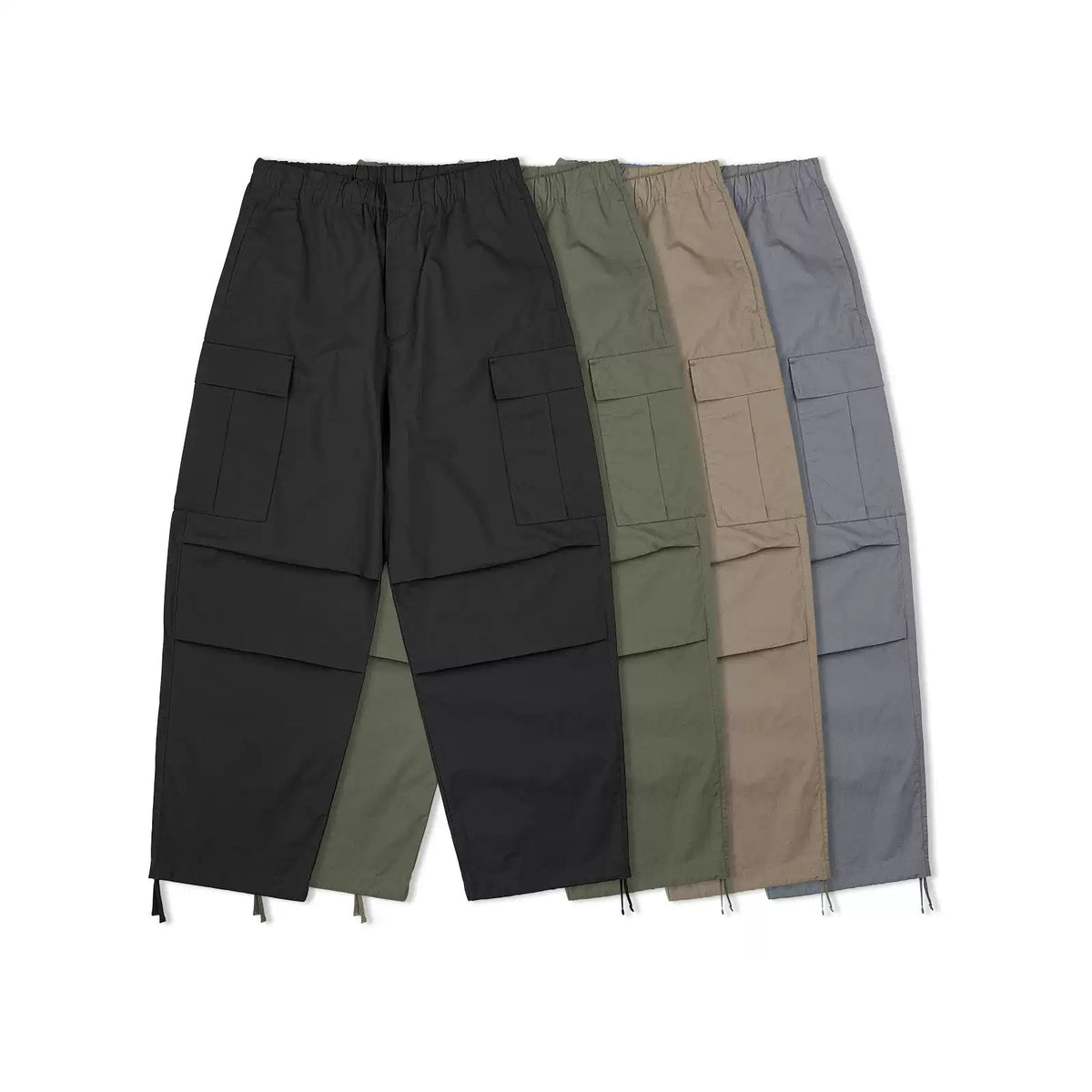 IDLT cargo pants, color lineup.