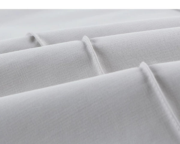 IDLT wide leg trousers, light gray fabric pleats.