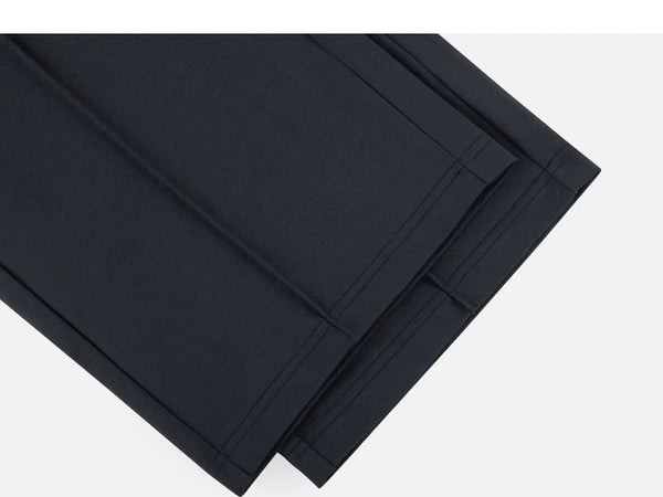 IDLT wide leg trousers, black leg hems.