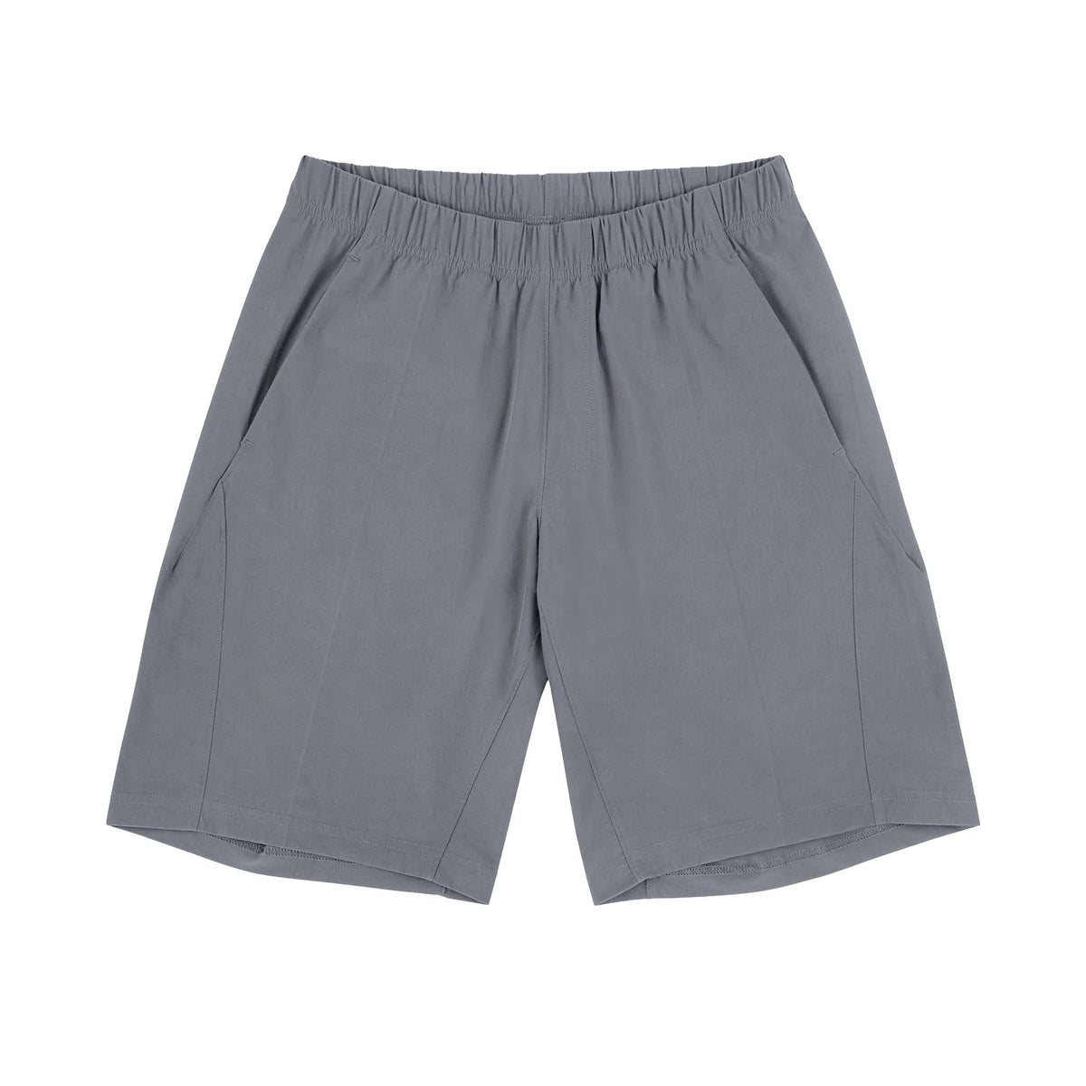 IDLT shorts, gray front.