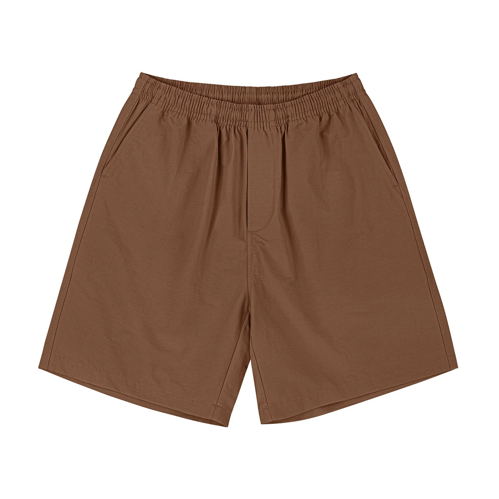 IDLT shorts, brown front.