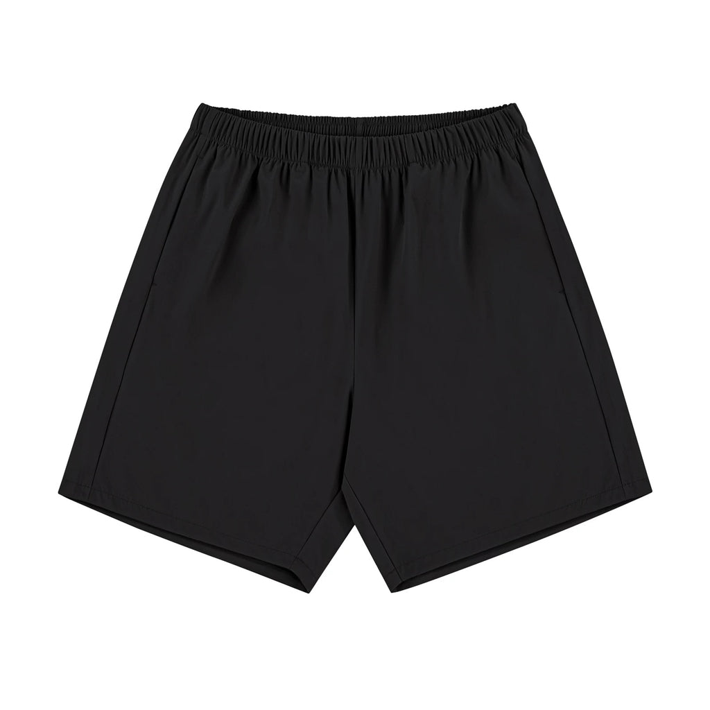 IDLT shorts, black front.