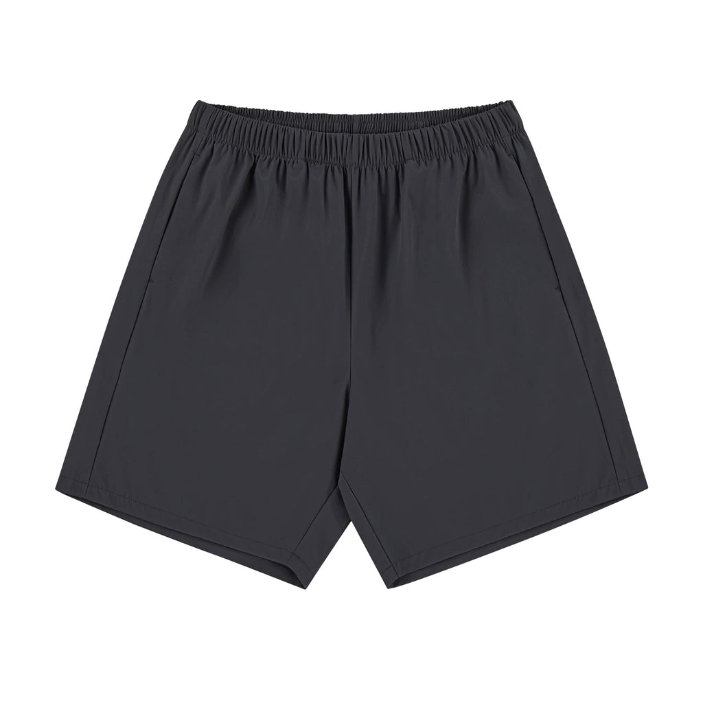IDLT shorts, dark gray front.