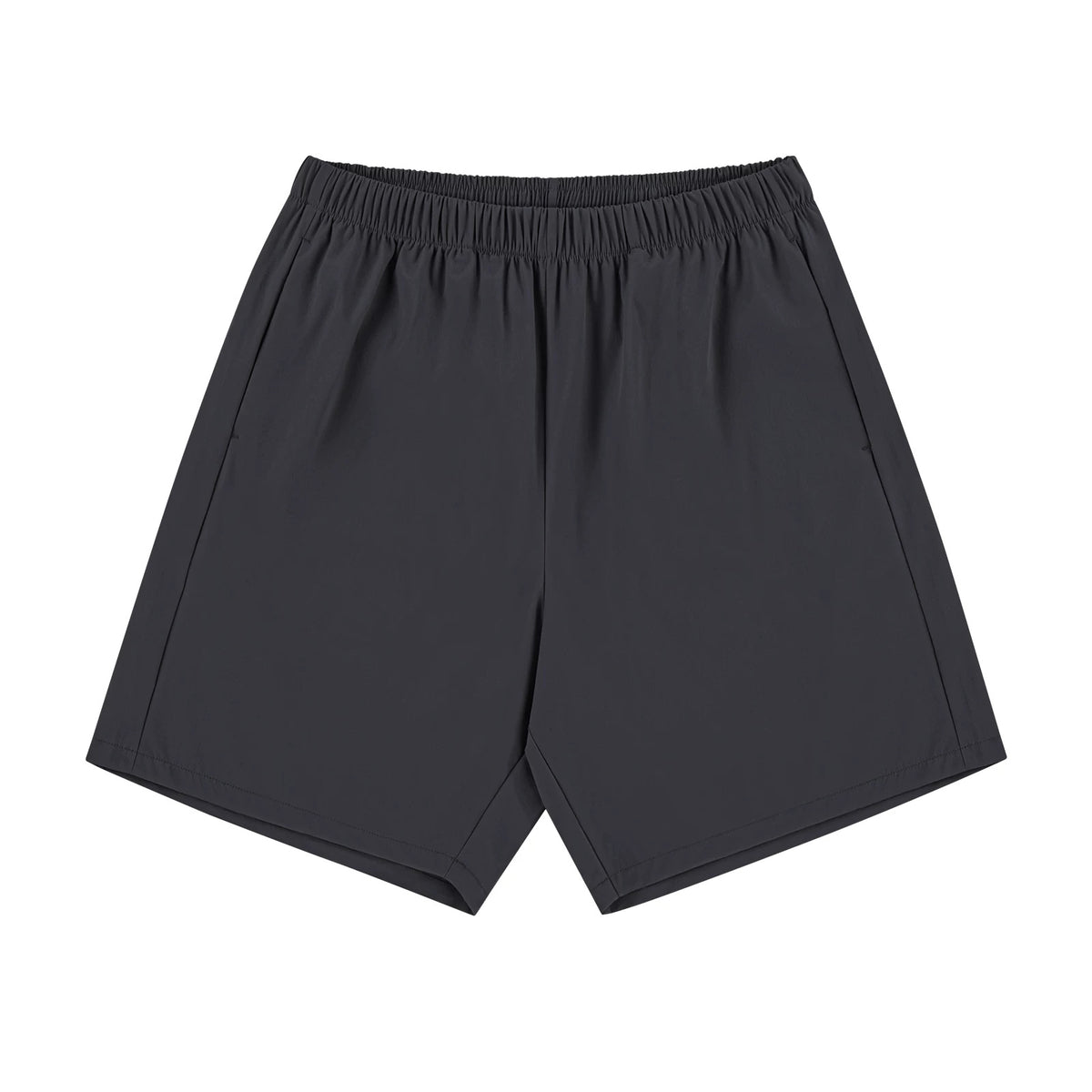 IDLT shorts, dark gray front.