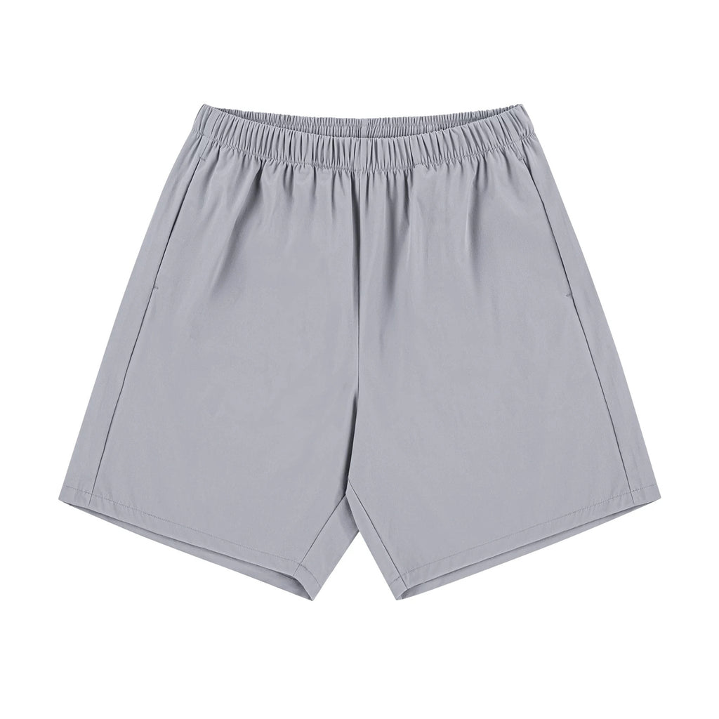 IDLT shorts, light gray front.