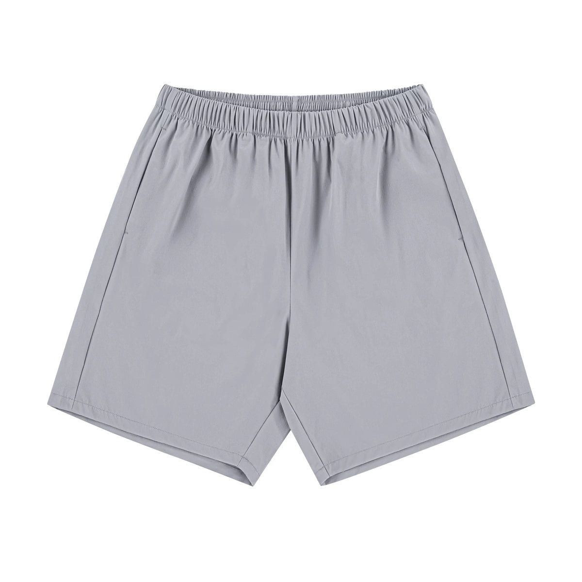 IDLT shorts, light gray front.